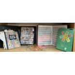 Assorted stamp albums and stock books of world stamps