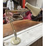 A Herbert Terry and Sons Ltd cream painted anglepoise lamp