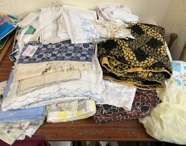 Assorted blankets and other linens