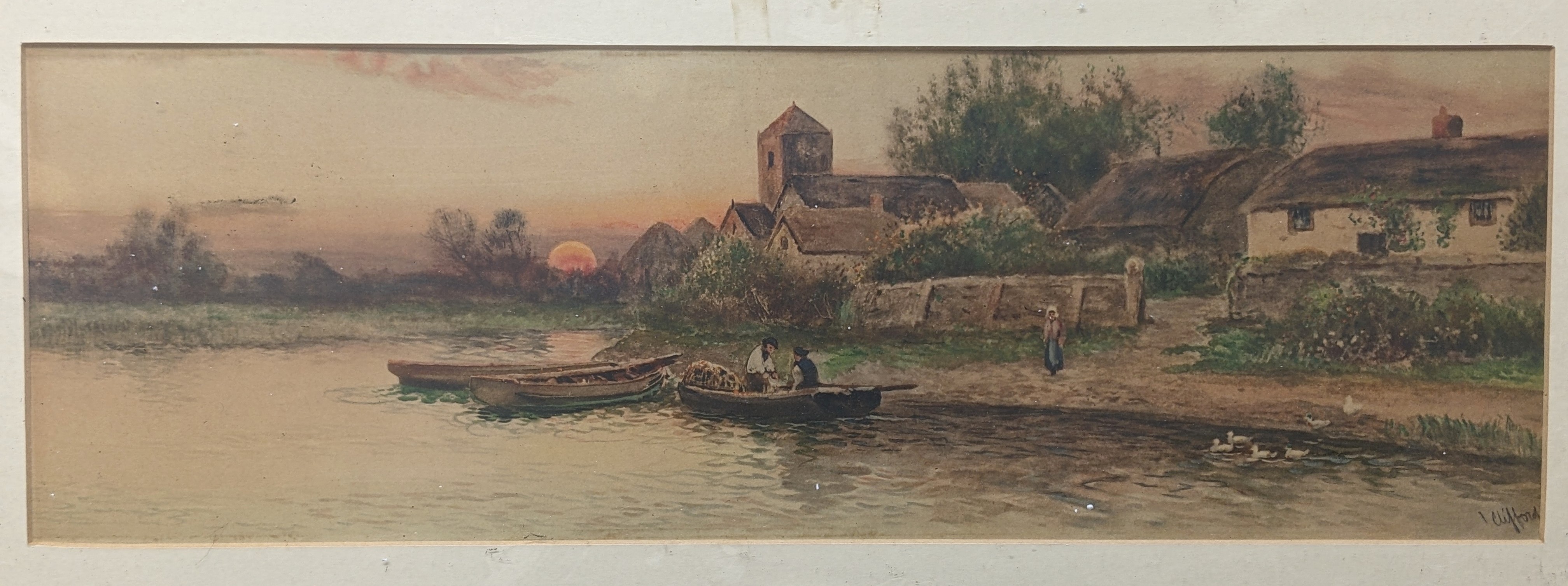 J Shapland A Coastal scene Watercolour Signed Together with a collection of watercolours and prints - Image 2 of 9