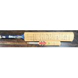 A cricket bat signed, and dated for 01/05/06, C&G Trophy, Glamorgan v Ireland,