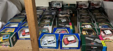 A large collection of Corgi Mini models