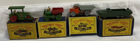 Moko Lesney - A Matchbox Series No.1 Aveling Barford Diesel Roller together with No.