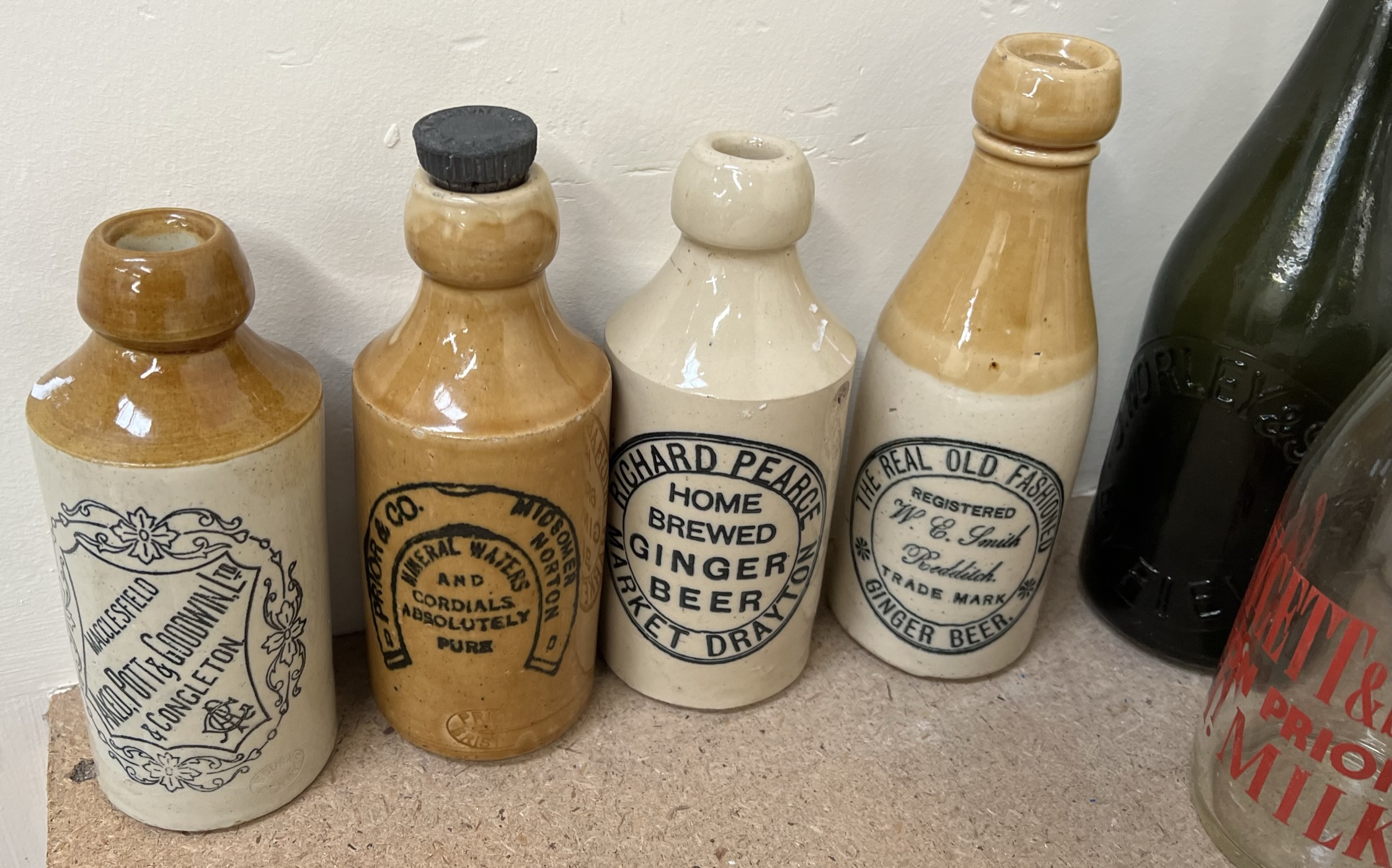 A collection of stoneware Ginger Beer bottles together with other bottles etc - Image 2 of 4
