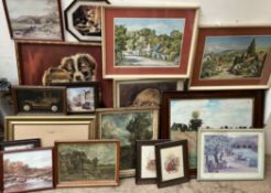 A large collection of decorative prints