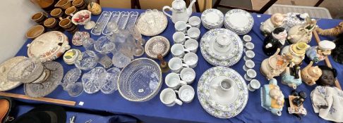 A Royal Norfolk part tea and dinner service together with novelty teapots,