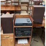 A NAD stereo stacking system including a 502 Compact disc player, 3020A Stereo Amplifier,