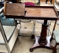 A Victorian mahogany reading table,