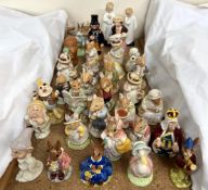 Royal Doulton and Beswick figures from the Beatrix potter series,