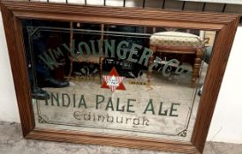 An Advertising mirror for Wm Younger & Co's India Pale Ale,