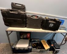 A large quantity of power tools and toolboxes etc (Sold as seen,