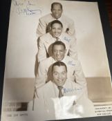 Two albums of signed postcards photographs including The Ink Spots, Jack Jackson, Celia Lipton,