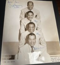 Two albums of signed postcards photographs including The Ink Spots, Jack Jackson, Celia Lipton,