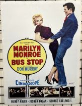 A copy of the film poster for "Marilyn Monroe in Bus Stop...