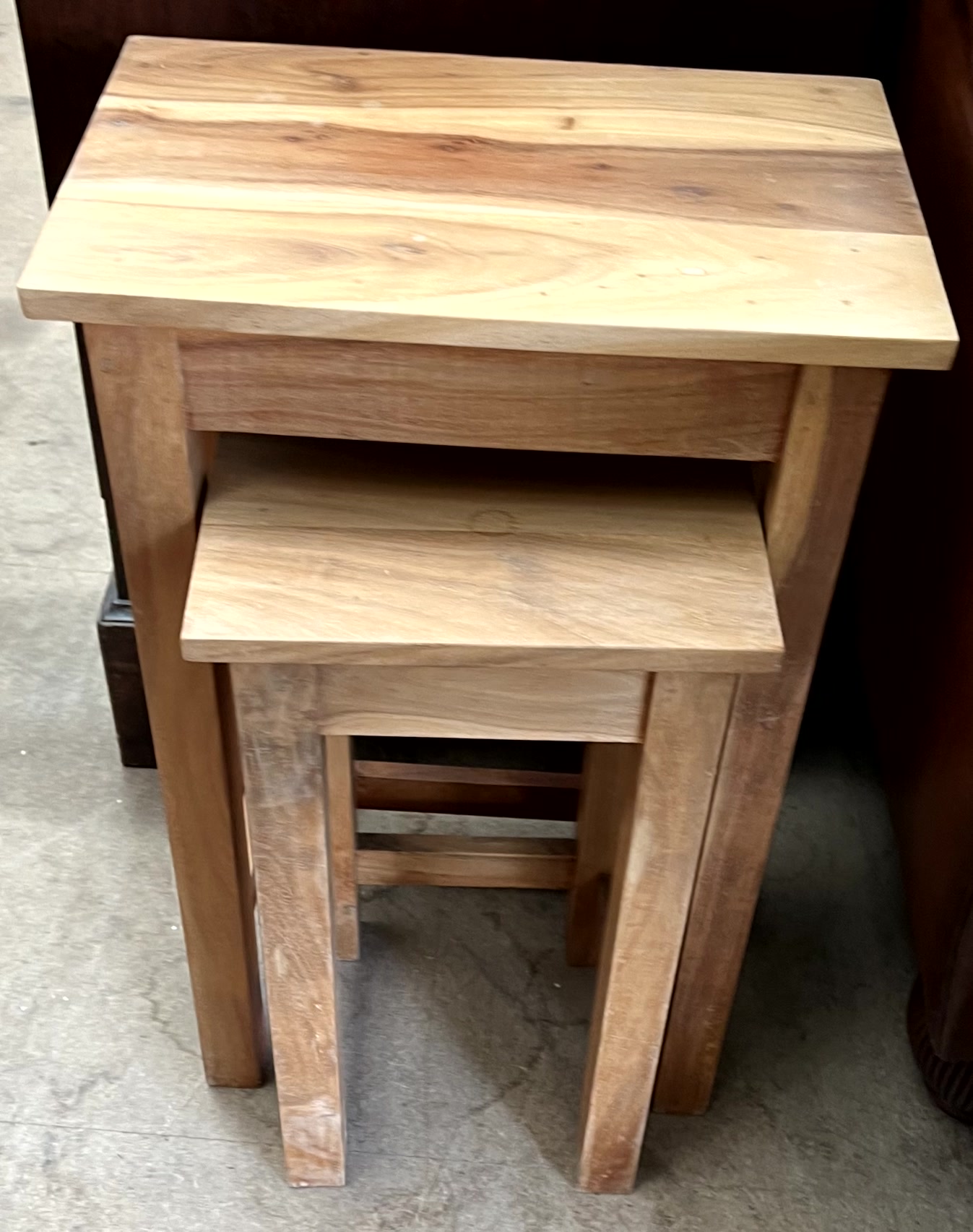 A nest of two modern tables