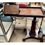 A Victorian mahogany reading table,