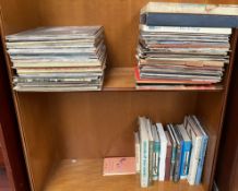 A collection of LP's including Roy Clark,