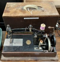 A Wheeler and Wilson sewing machine,