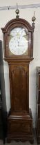 A 19th century and later mahogany longcase clock,