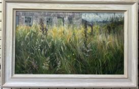 Meg Stevens A field view Oil on board Signed