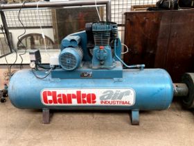 A Clarke Air Industrial SE15C160 Garage Type Compressor, 10.