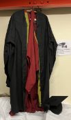 An Ede and Ravenscroft cap and gown