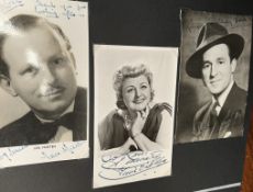 Two albums of signed postcards photographs including The Ink Spots, Jack Jackson, Celia Lipton,