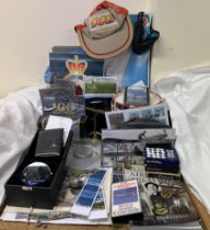 Concorde memorabilia together with books, stamps, Corgi model,