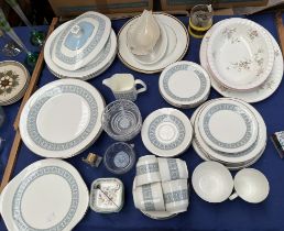 A Royal Doulton Counterpoint part tea and dinner service together with assorted plates etc