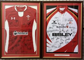 A Newport Gwent Dragons jersey signed,
