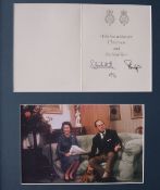 Her Majesty Queen Elizabeth II a 1994 signed Christmas card,