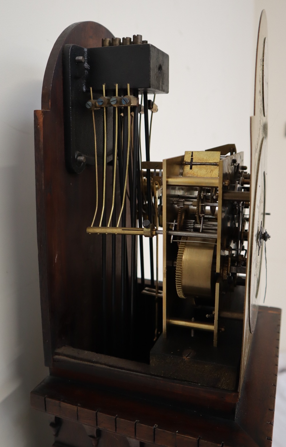 A 20th century miniature mahogany longcase clock, - Image 5 of 7