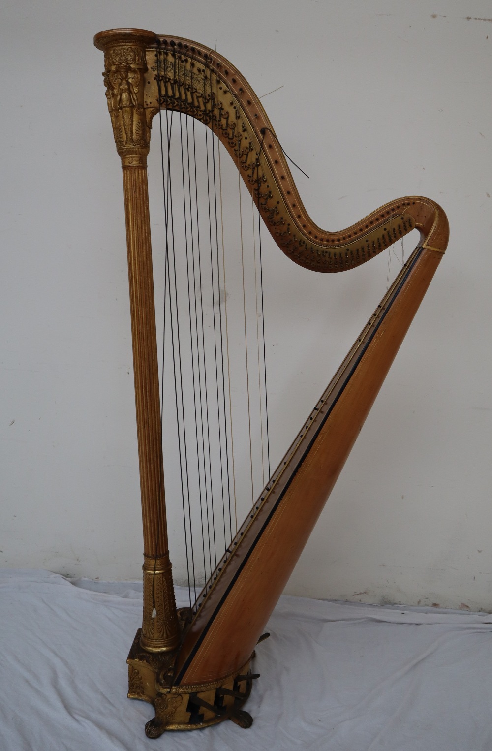A Grecian Harp by Sebastian Erard, - Image 13 of 16