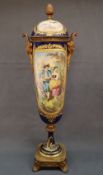 A 19th century Sevres style vase and cover,