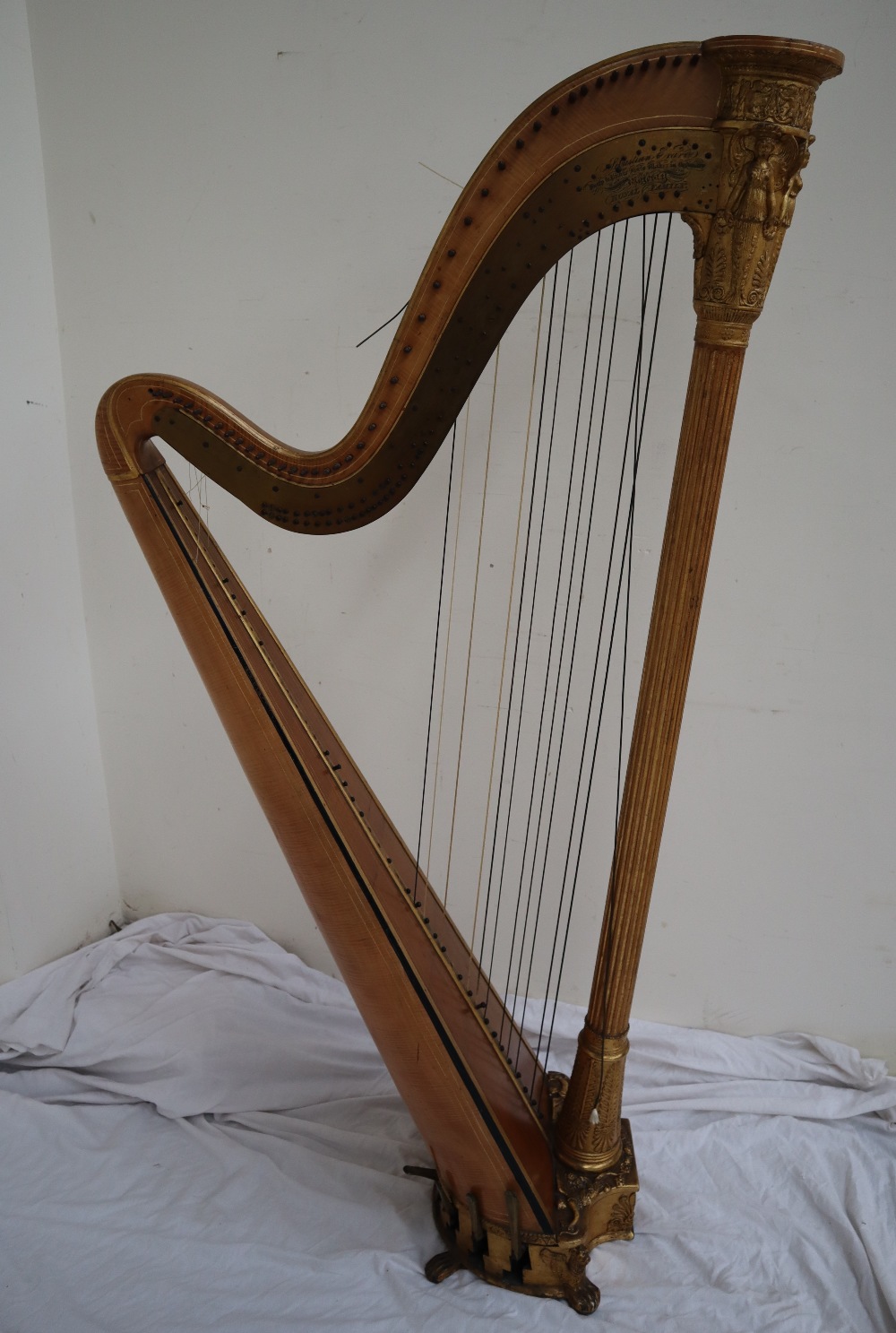 A Grecian Harp by Sebastian Erard,