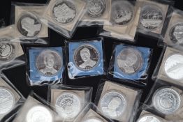 19 assorted $20 silver coins including Legends of the Oceans and The President of the USA with