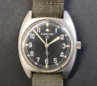 A Gentleman's Hamilton War issue wristwatch,