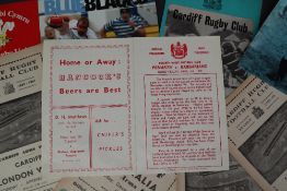 A Penarth Rugby Football Club programme for Penarth v Barbarians,