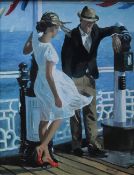 Sheree Valentine Daines On the promenade A limited edition hand enhanced canvas, No.