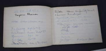 Prince Philip - The Birmingham Engineering and Building Centre Visitors book,