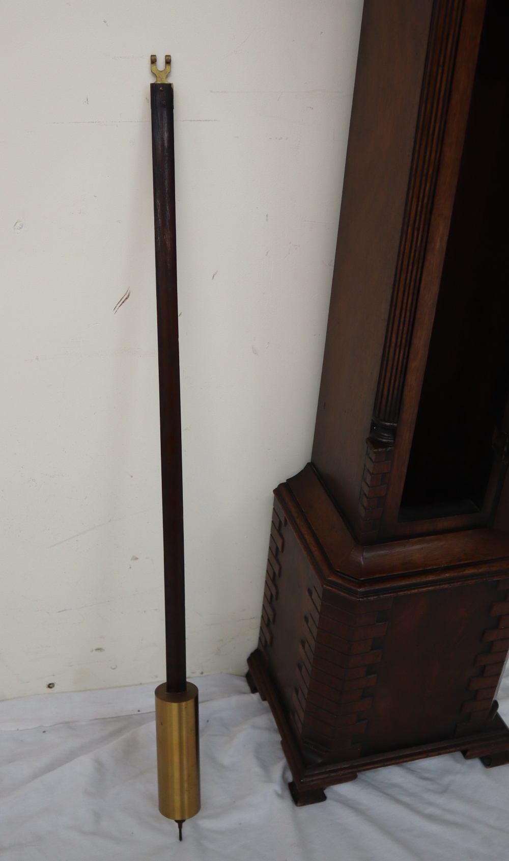 A 20th century miniature mahogany longcase clock, - Image 3 of 7