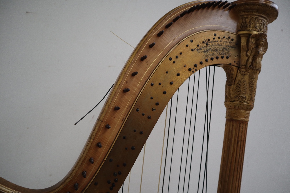 A Grecian Harp by Sebastian Erard, - Image 7 of 16