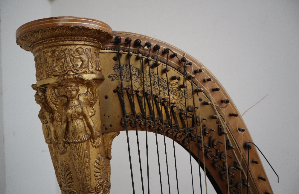 A Grecian Harp by Sebastian Erard, - Image 8 of 16