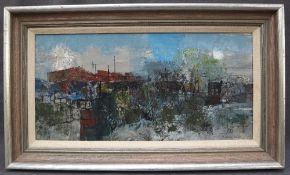 Frederick Donald Blake Back garden Oil on board Signed 28.