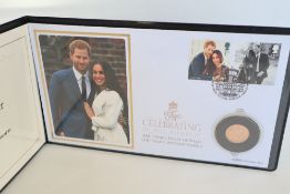 A 2018 Royal wedding gold sovereign coin cover,