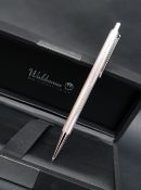 A Waldmann silver ballpoint pen,