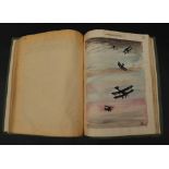 Chaddock (John Oswald) A bound volume of collected watercolours depicting first world war scenes