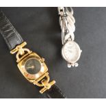 A gold plated lady's Gucci wristwatch,