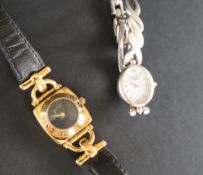 A gold plated lady's Gucci wristwatch,