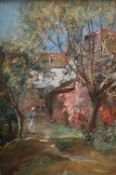 J Herbert Snell Standing in the shade Oil on canvas Signed 44.5 x 29.